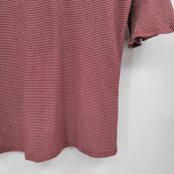 Como Blu Women's Striped Bell Sleeve V Neck Blouse Size Medium - Picture 4 of 8